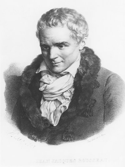 Jean-Jacques Rousseau by French School